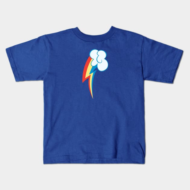 My little Pony - Rainbow Dash Cutie Mark V3 Kids T-Shirt by ariados4711